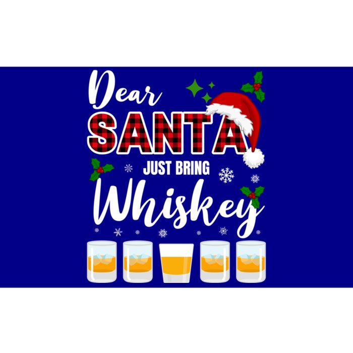 Dear Santa Just Bring Whiskey Gift Bumper Sticker