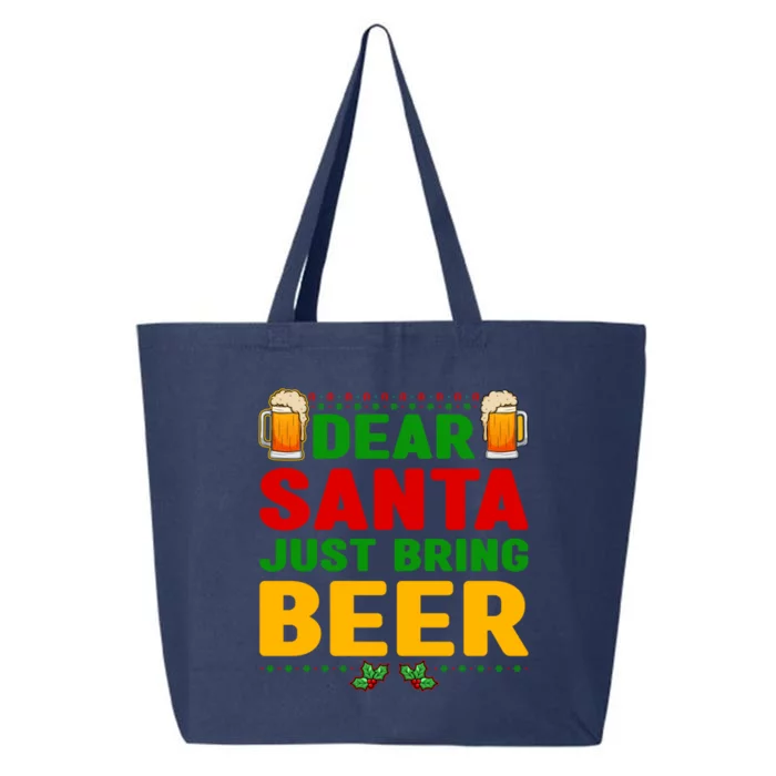 Dear Santa Just Bring Beer Great Gift 25L Jumbo Tote