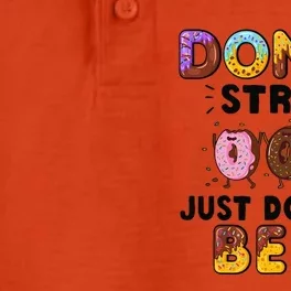 Donut Stress Just Do Your Best Funny Teachers Testing Day Gift Dry Zone Grid Performance Polo