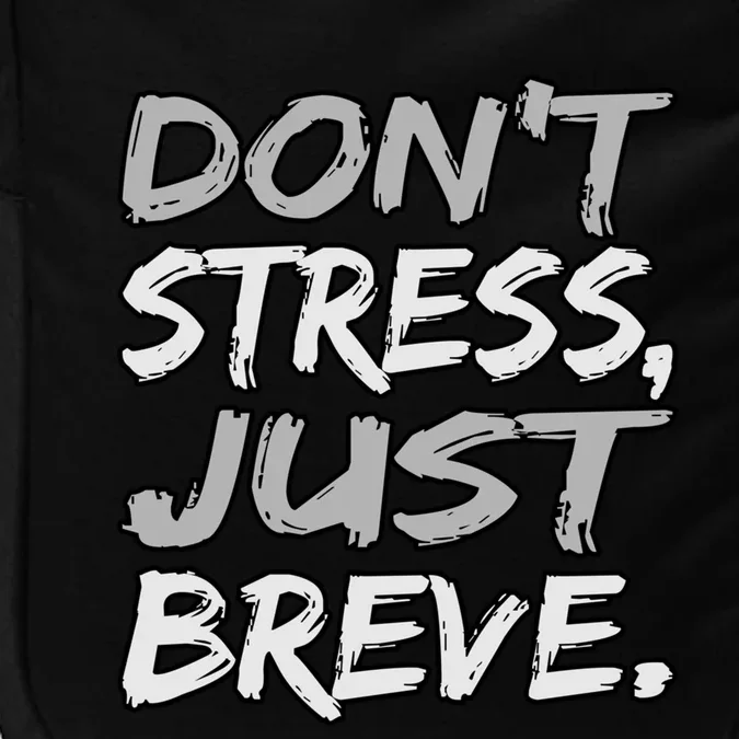 Don't Stress Just Breve Dyslexia Awareness Silver Graphic Gift Impact Tech Backpack