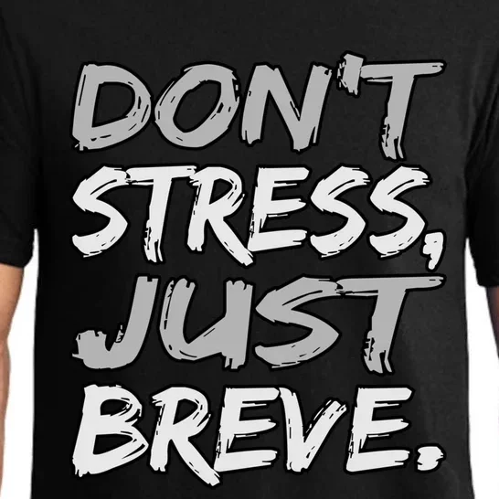 Don't Stress Just Breve Dyslexia Awareness Silver Graphic Gift Pajama Set