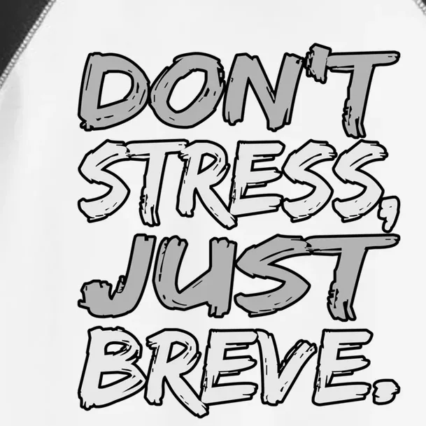 Don't Stress Just Breve Dyslexia Awareness Silver Graphic Gift Toddler Fine Jersey T-Shirt