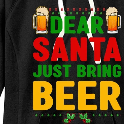 Dear Santa Just Bring Beer Women's Fleece Hoodie