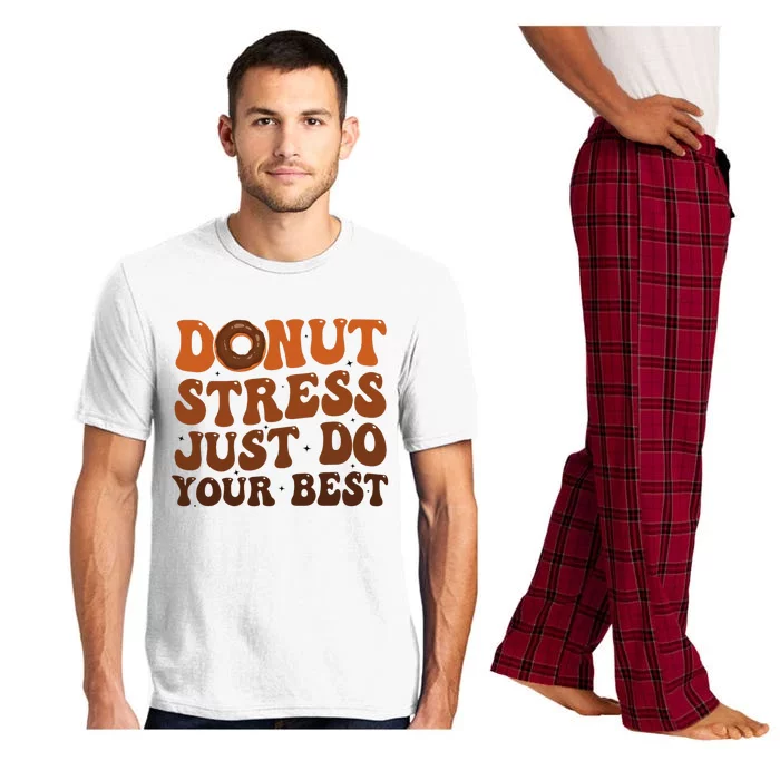 Donut Stress Just Do Your Best Rock The Test Day Teachers Pajama Set