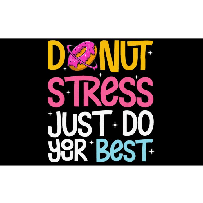 Donut Stress Just Do Your Best Rock The Test Day Teacher Bumper Sticker