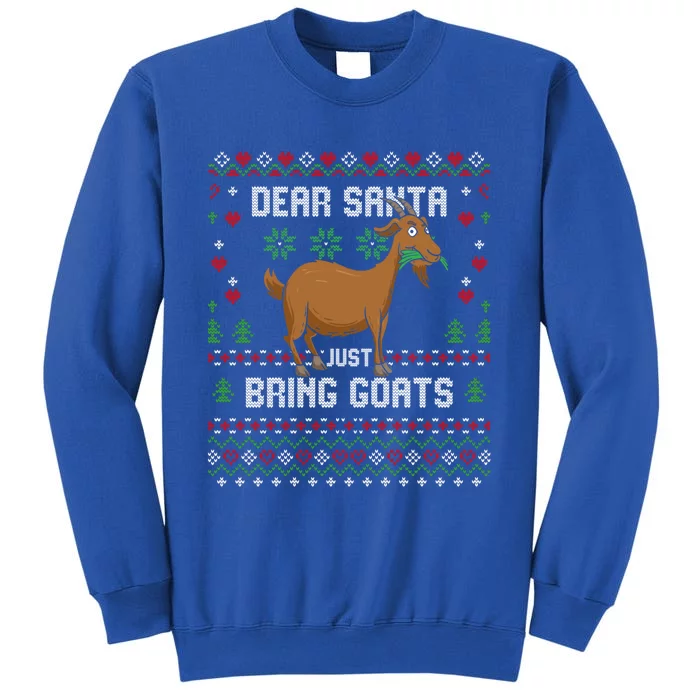 Dear Santa Just Bring Goats Christmas Ugly Xmas Sweater Gift Sweatshirt