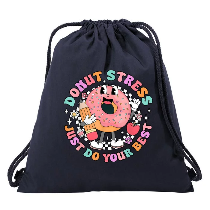 Donus Stress Just Do Your Best State Testing Drawstring Bag