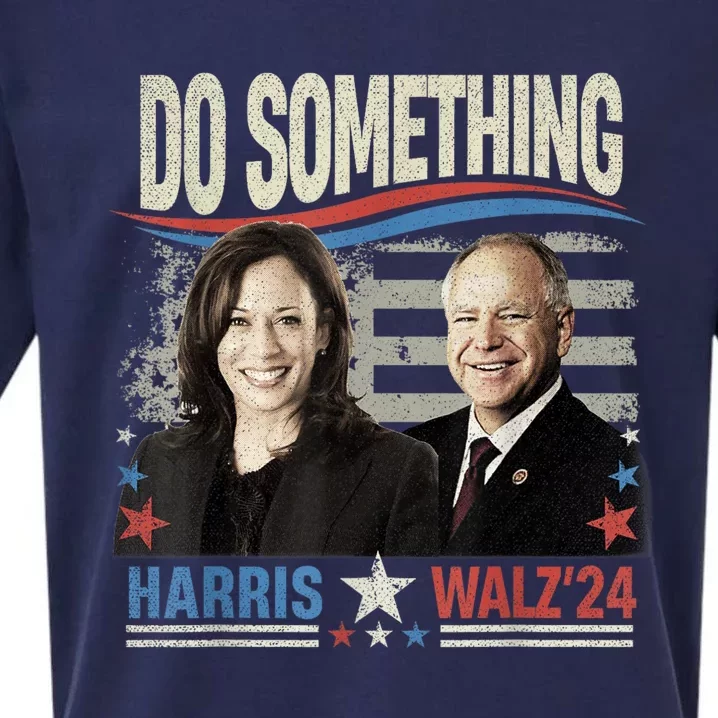 Do Something Kamala Harris Walz 2024 President Campaign Sueded Cloud Jersey T-Shirt