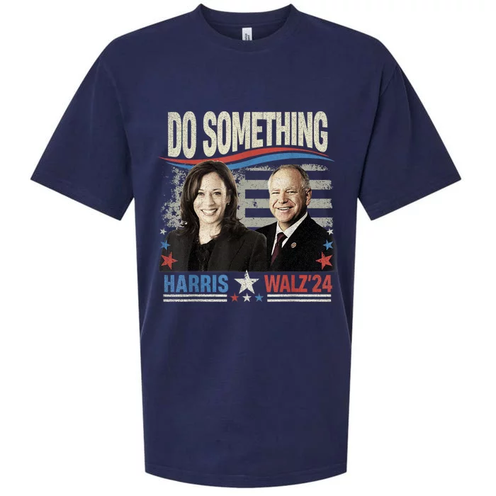 Do Something Kamala Harris Walz 2024 President Campaign Sueded Cloud Jersey T-Shirt