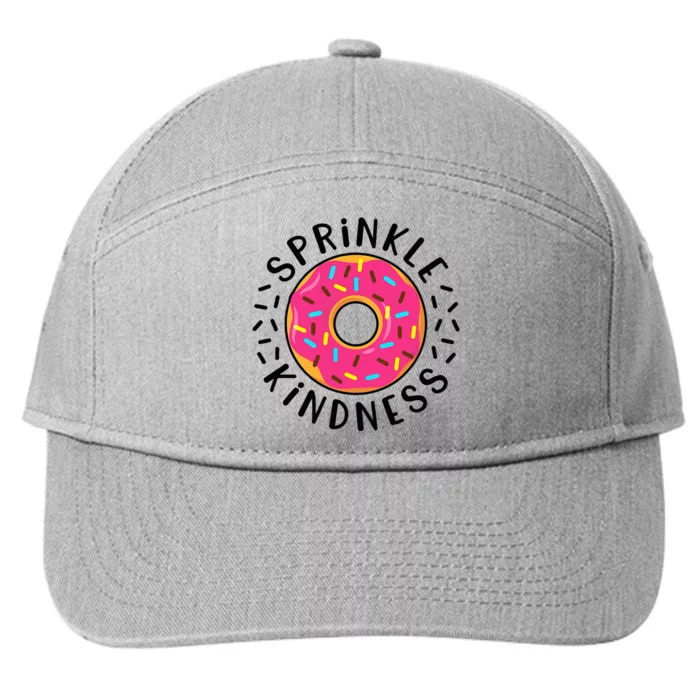 Donut Sprinkle Kindness Funny Doughnut Lover 7-Panel Snapback Hat