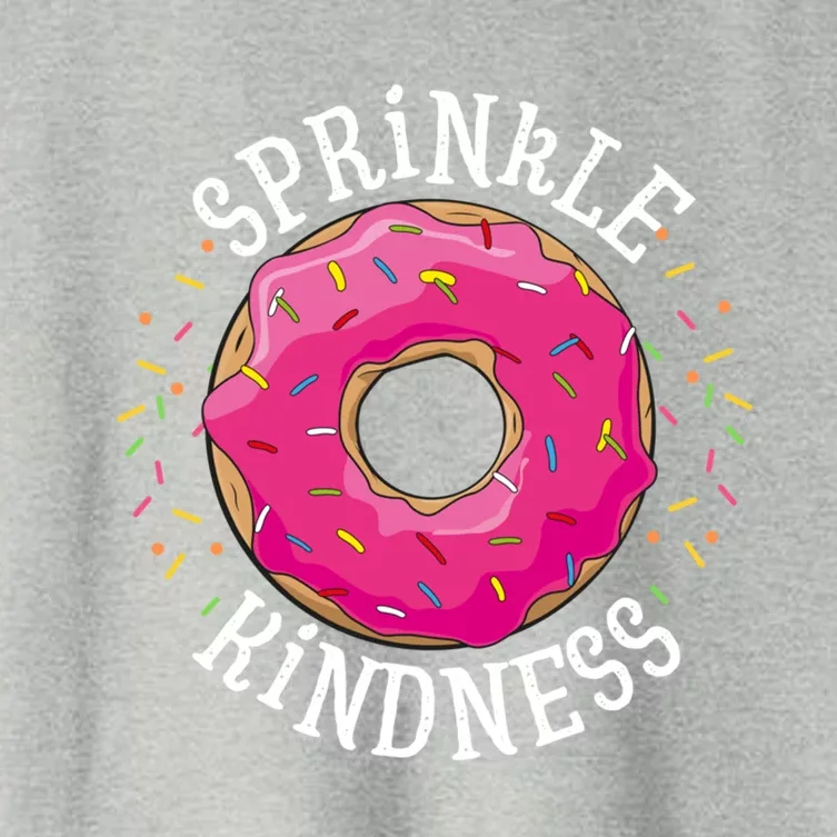 Donut Sprinnkle Kindness Funny Doughnut Love Funny Gift Women's Crop Top Tee