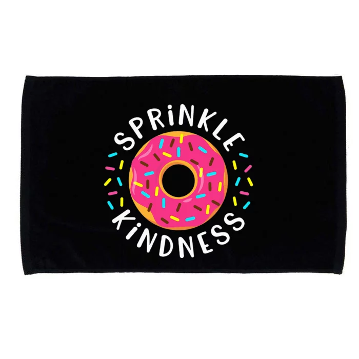 Donut Sprinkle Kindness Funny  Doughnut Lover Microfiber Hand Towel