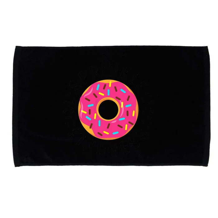 Donut Sprinkle Kindness Funny  Doughnut Lover Microfiber Hand Towel