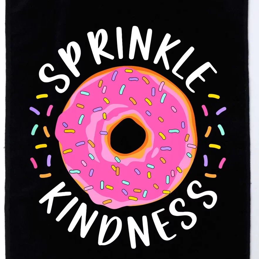 Donut Sprinkle Kindness Funny Girl Women Doughnut Lover Platinum Collection Golf Towel