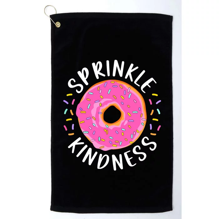 Donut Sprinkle Kindness Funny Girl Women Doughnut Lover Platinum Collection Golf Towel