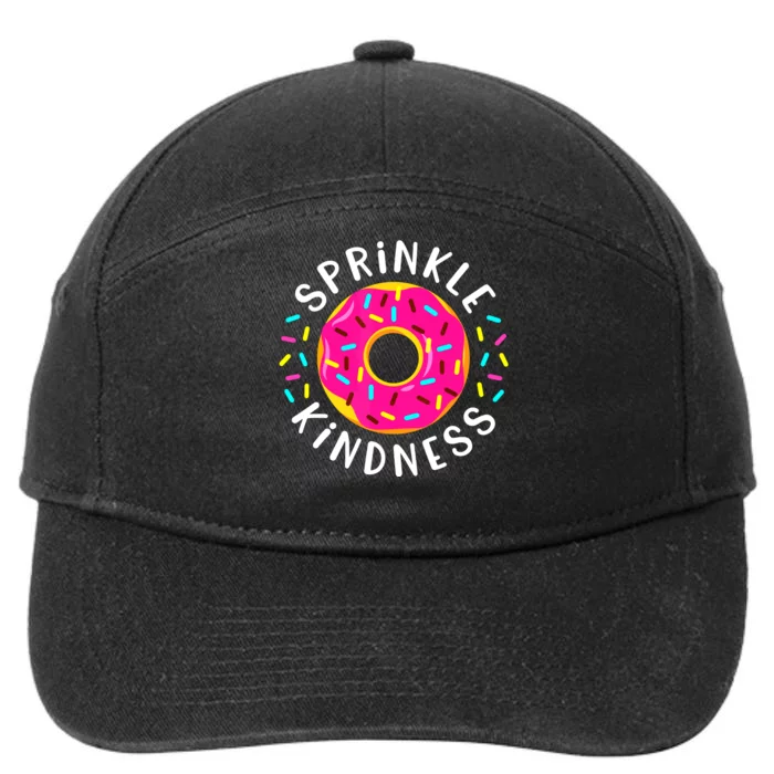 Donut Sprinkle Kindness Funny Girl Women Doughnut Lover 7-Panel Snapback Hat