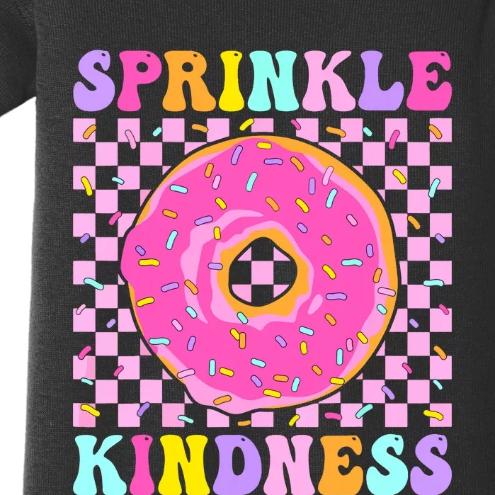 Donut Sprinkle Kindness Funny Girl Women Doughnut Lover Baby Bodysuit