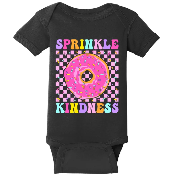 Donut Sprinkle Kindness Funny Girl Women Doughnut Lover Baby Bodysuit