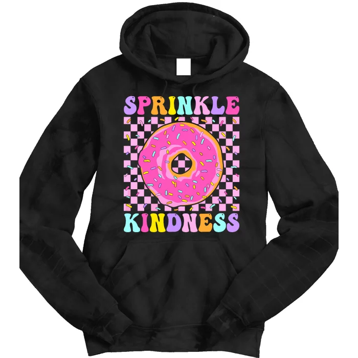 Donut Sprinkle Kindness Funny Girl Women Doughnut Lover Tie Dye Hoodie