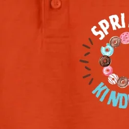 Donut Sprinkle Kindness Funny Doughnut Lover Great Gift Dry Zone Grid Performance Polo