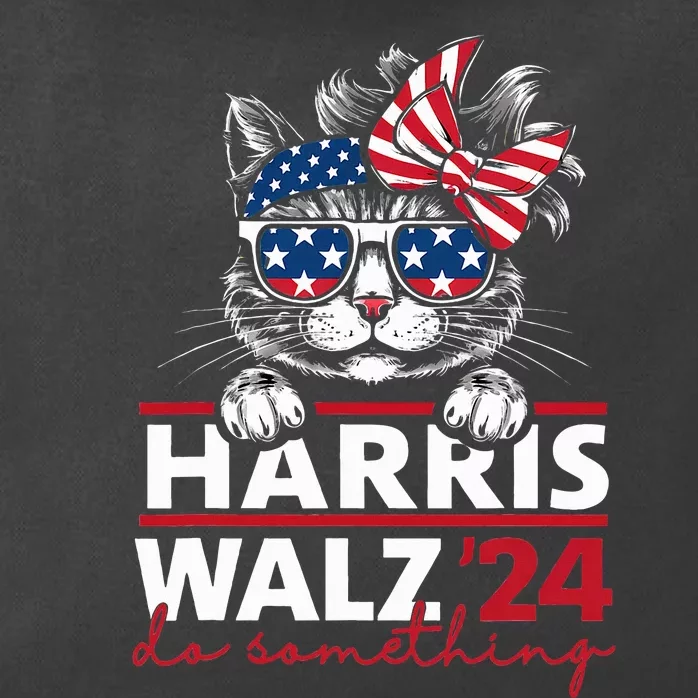 Do Something Kamala Harris Walz 2024 President Cat Ladies Zip Tote Bag