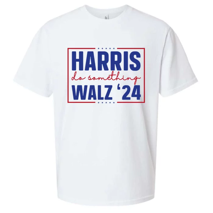 Do Something Kamala Harris Walz 2024 Sueded Cloud Jersey T-Shirt