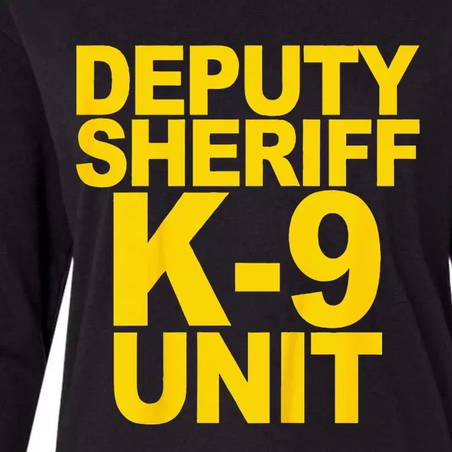 Deputy Sheriff K9 Unit Police Womens Cotton Relaxed Long Sleeve T-Shirt