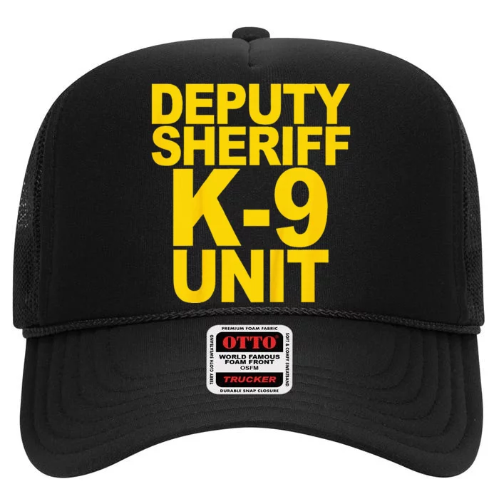 Deputy Sheriff K9 Unit Police High Crown Mesh Trucker Hat