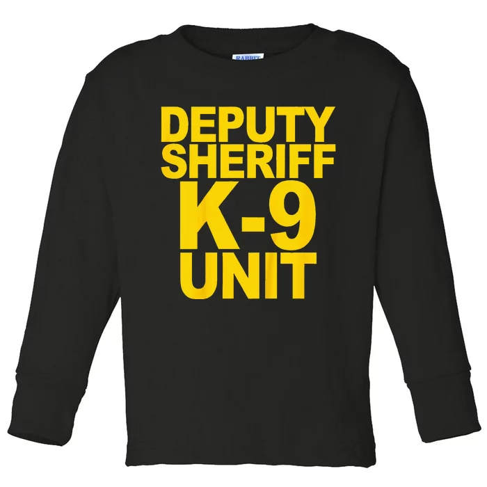 Deputy Sheriff K9 Unit Police Toddler Long Sleeve Shirt