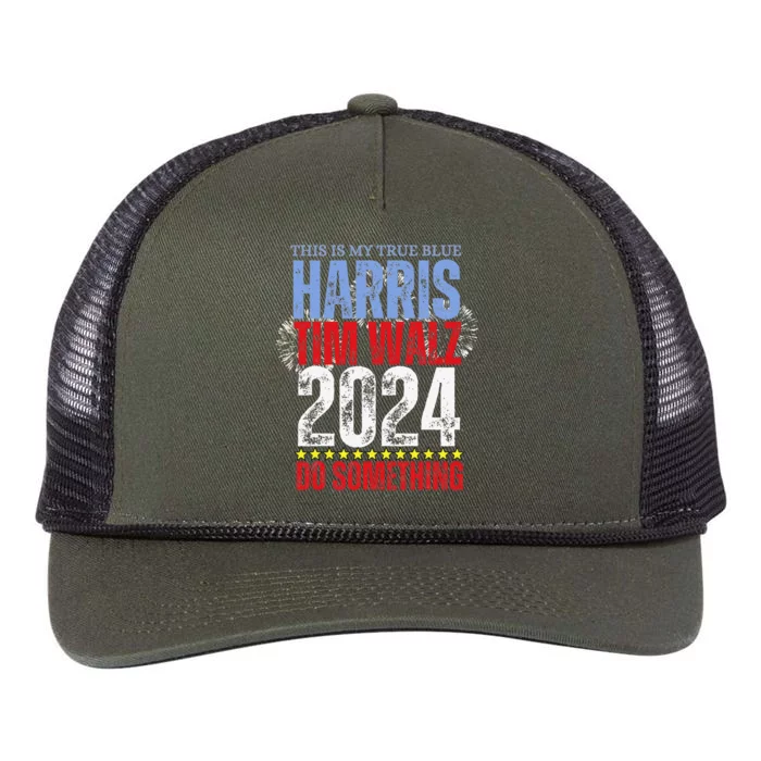 Do Something Kamala Harris Election 2024 Obama Speech Retro Rope Trucker Hat Cap