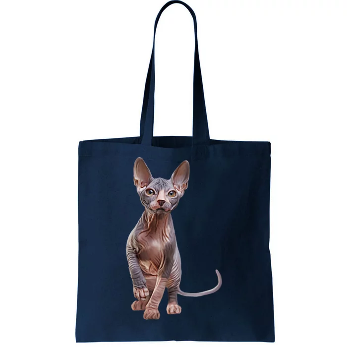 Drawing Sphynx Kitten Tote Bag