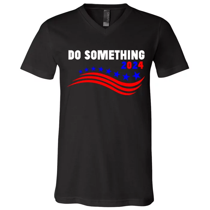 Do Something Kamala Harris Walz 2024 President Campaign V-Neck T-Shirt