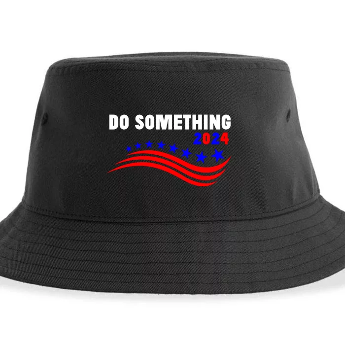 Do Something Kamala Harris Walz 2024 President Campaign Sustainable Bucket Hat