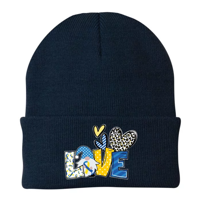 Down Syndrome Love Gnome Awareness Knit Cap Winter Beanie