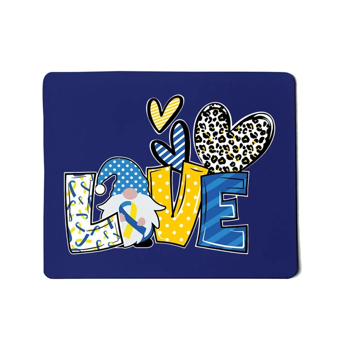 Down Syndrome Love Gnome Awareness Mousepad