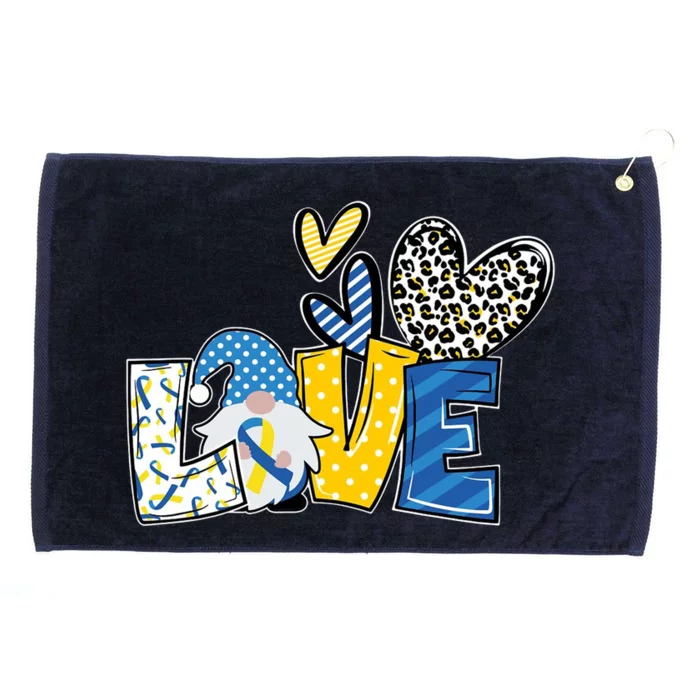 Down Syndrome Love Gnome Awareness Grommeted Golf Towel