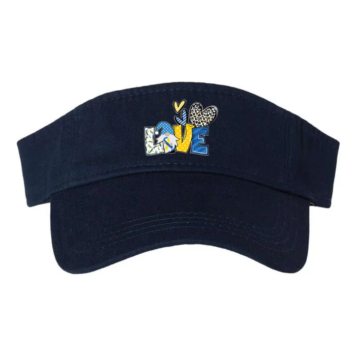 Down Syndrome Love Gnome Awareness Valucap Bio-Washed Visor