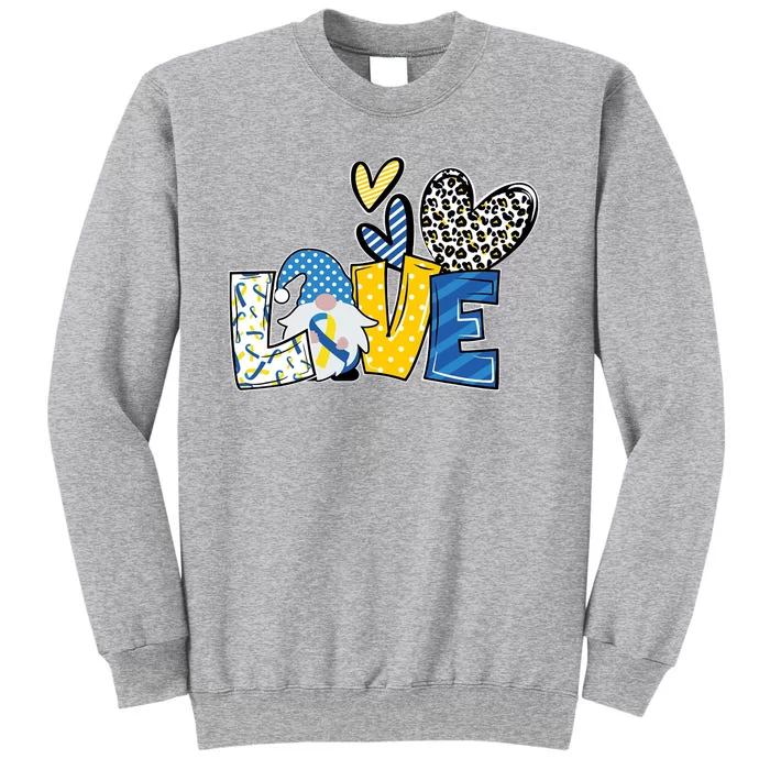 Down Syndrome Love Gnome Awareness Sweatshirt