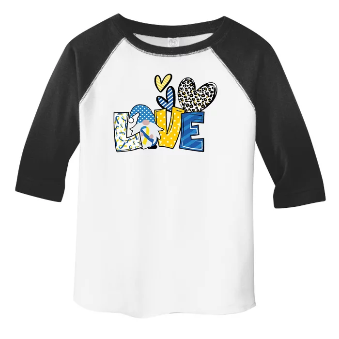 Down Syndrome Love Gnome Awareness Toddler Fine Jersey T-Shirt