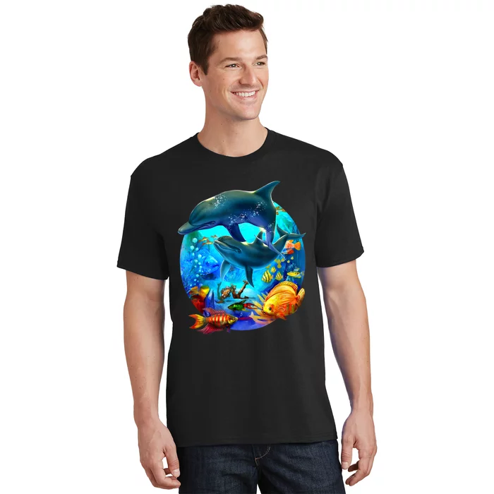 Dolphin Sea Life Save The Ocean Marine Biology Aquarium T-Shirt