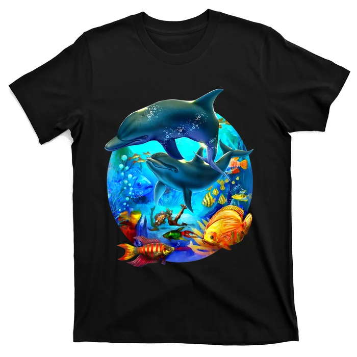 Dolphin Sea Life Save The Ocean Marine Biology Aquarium T-Shirt