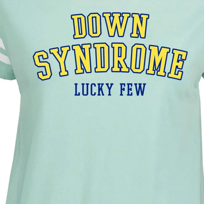 Down Syndrome Lucky Few Enza Ladies Jersey Football T-Shirt