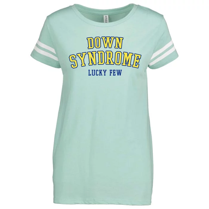 Down Syndrome Lucky Few Enza Ladies Jersey Football T-Shirt