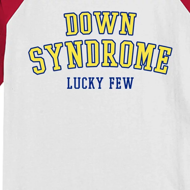 Down Syndrome Lucky Few Kids Colorblock Raglan Jersey