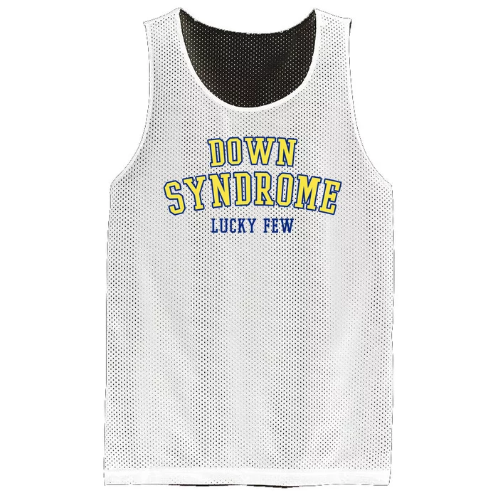 Down Syndrome Lucky Few Mesh Reversible Basketball Jersey Tank