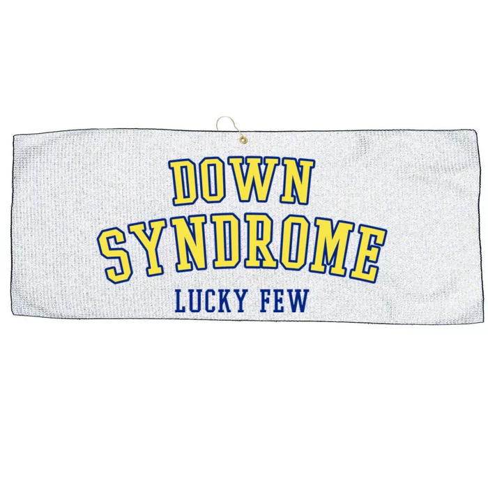 Down Syndrome Lucky Few Large Microfiber Waffle Golf Towel