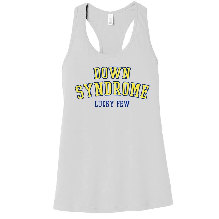 Down Syndrome Lucky Few Women's Racerback Tank