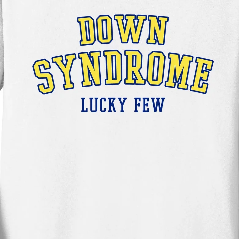 Down Syndrome Lucky Few Kids Long Sleeve Shirt