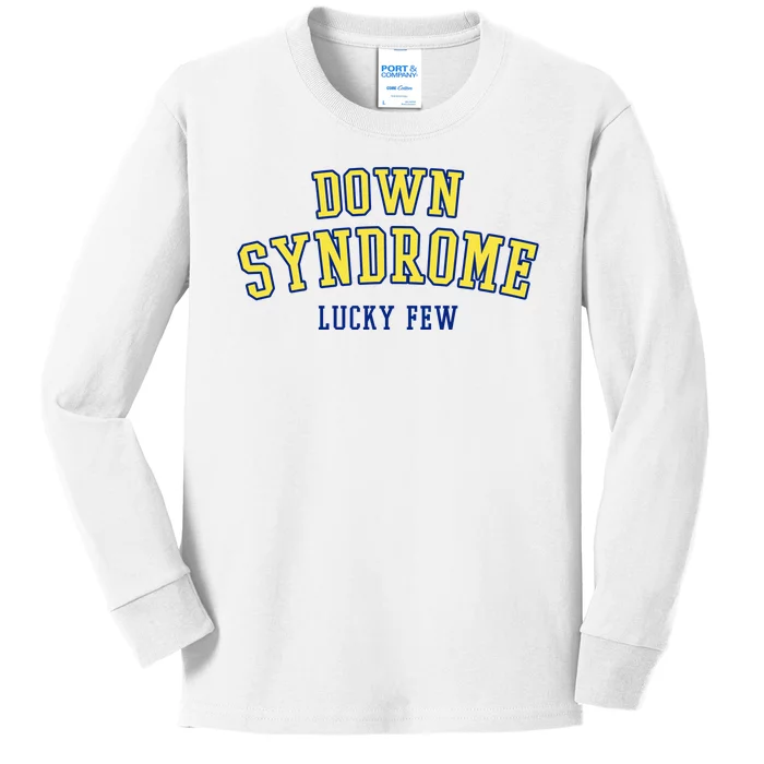 Down Syndrome Lucky Few Kids Long Sleeve Shirt