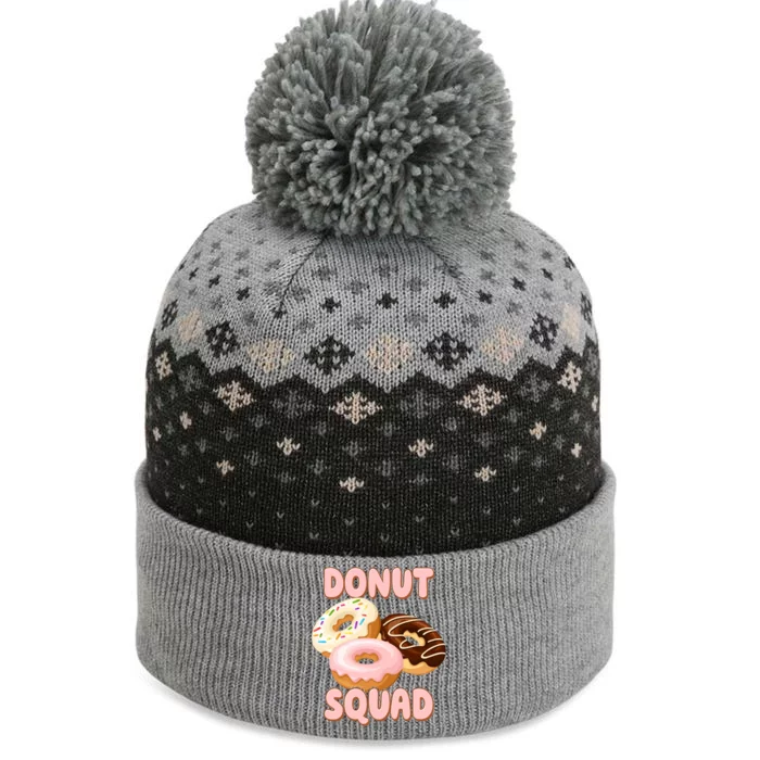 Donut Squad Lover Foodie The Baniff Cuffed Pom Beanie